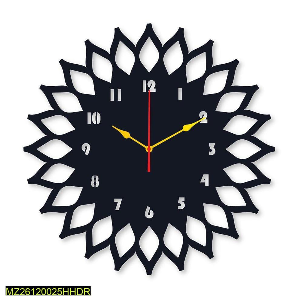 Sun Round Analogue Wall Clock